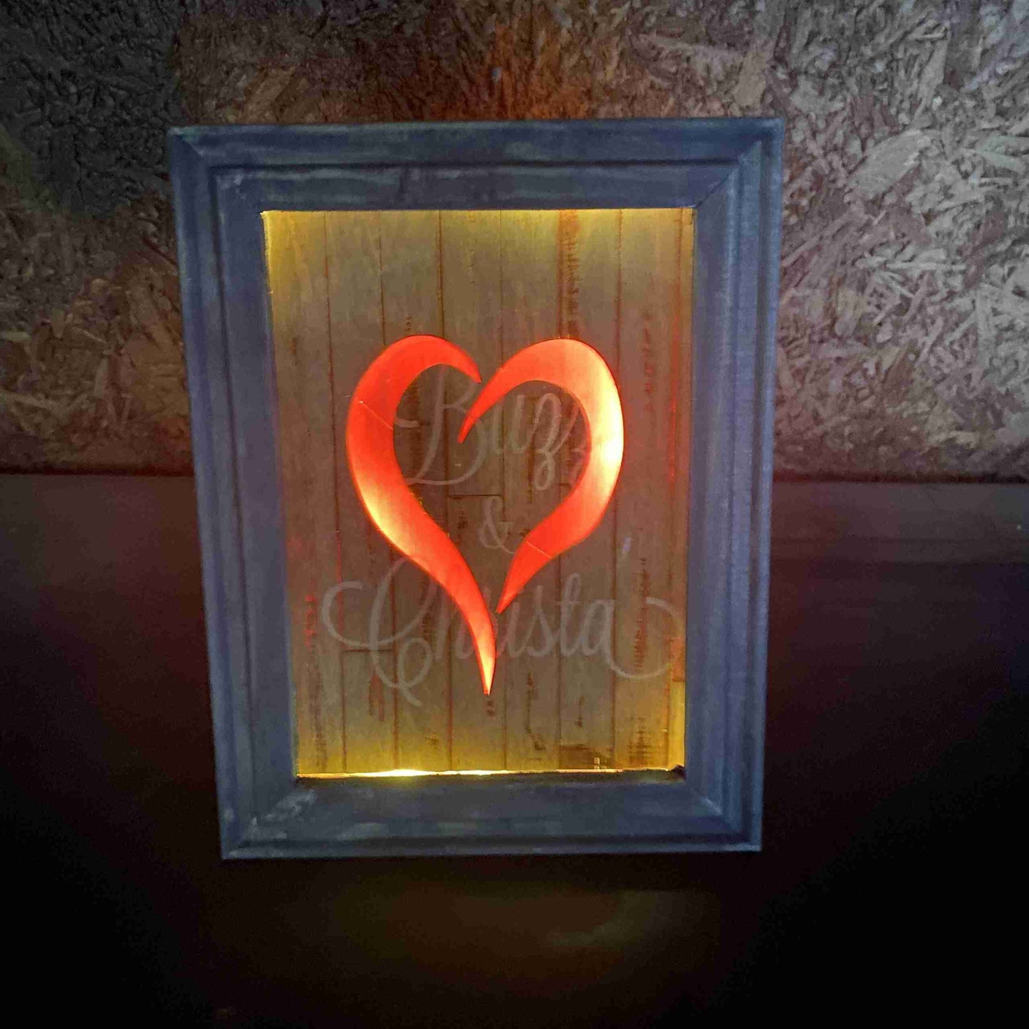 Pallet Heart Light Up Shadowbox image 3