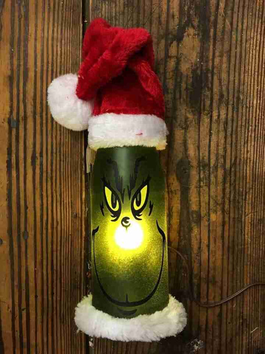 Wine Bottle Lamps, Wine Bottle Light, made to order Character Light, Christmas Light, Halloween Light image 0