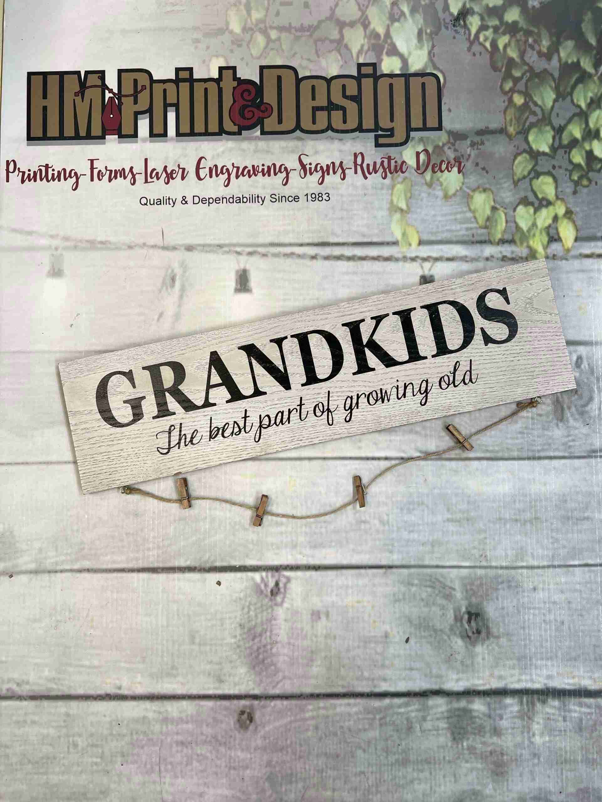 Grandkids are the Best Sign - Stock as Shown image