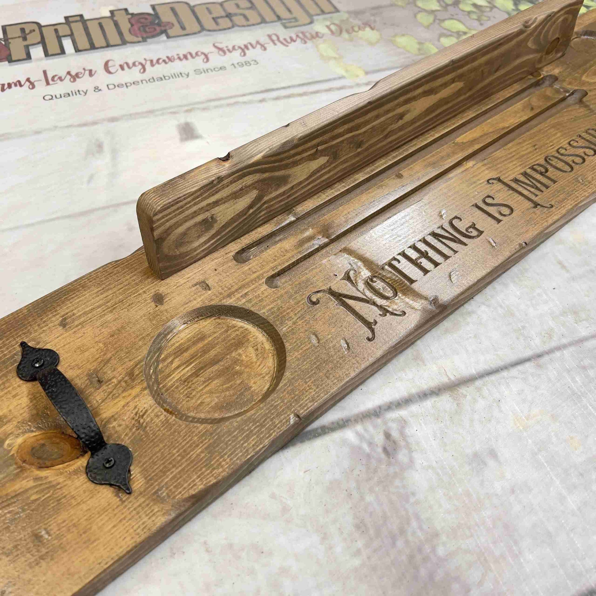 Indulge in Luxury: Personalized Bath Caddy for Ultimate Comfort image