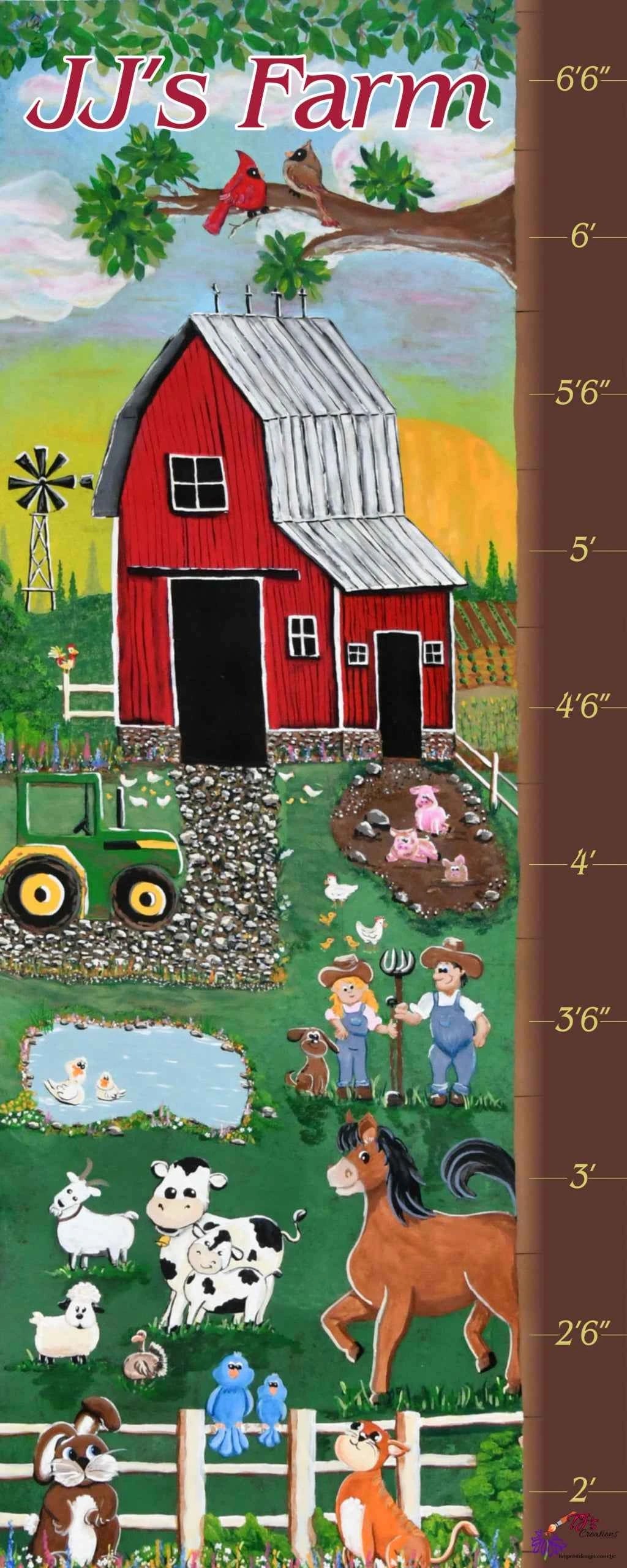 Custom Printed Canvas Growth Charts