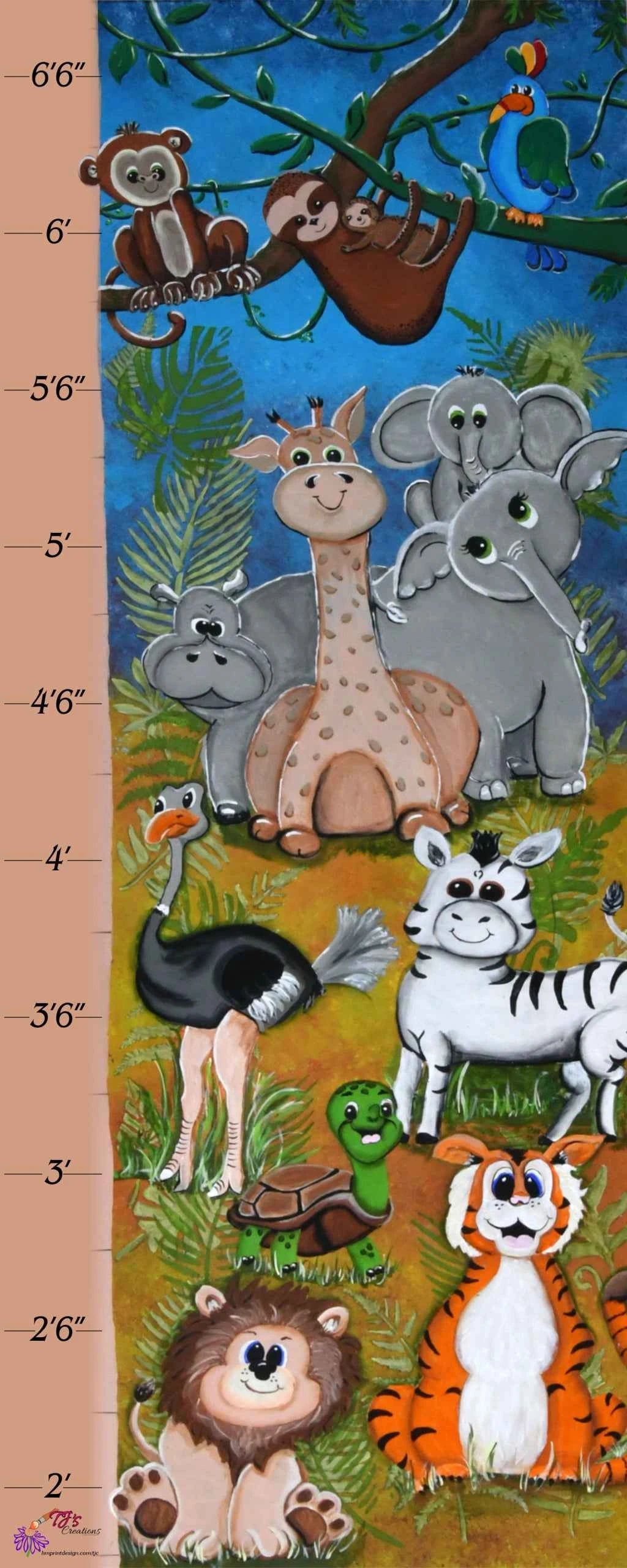Custom Printed Canvas Growth Charts