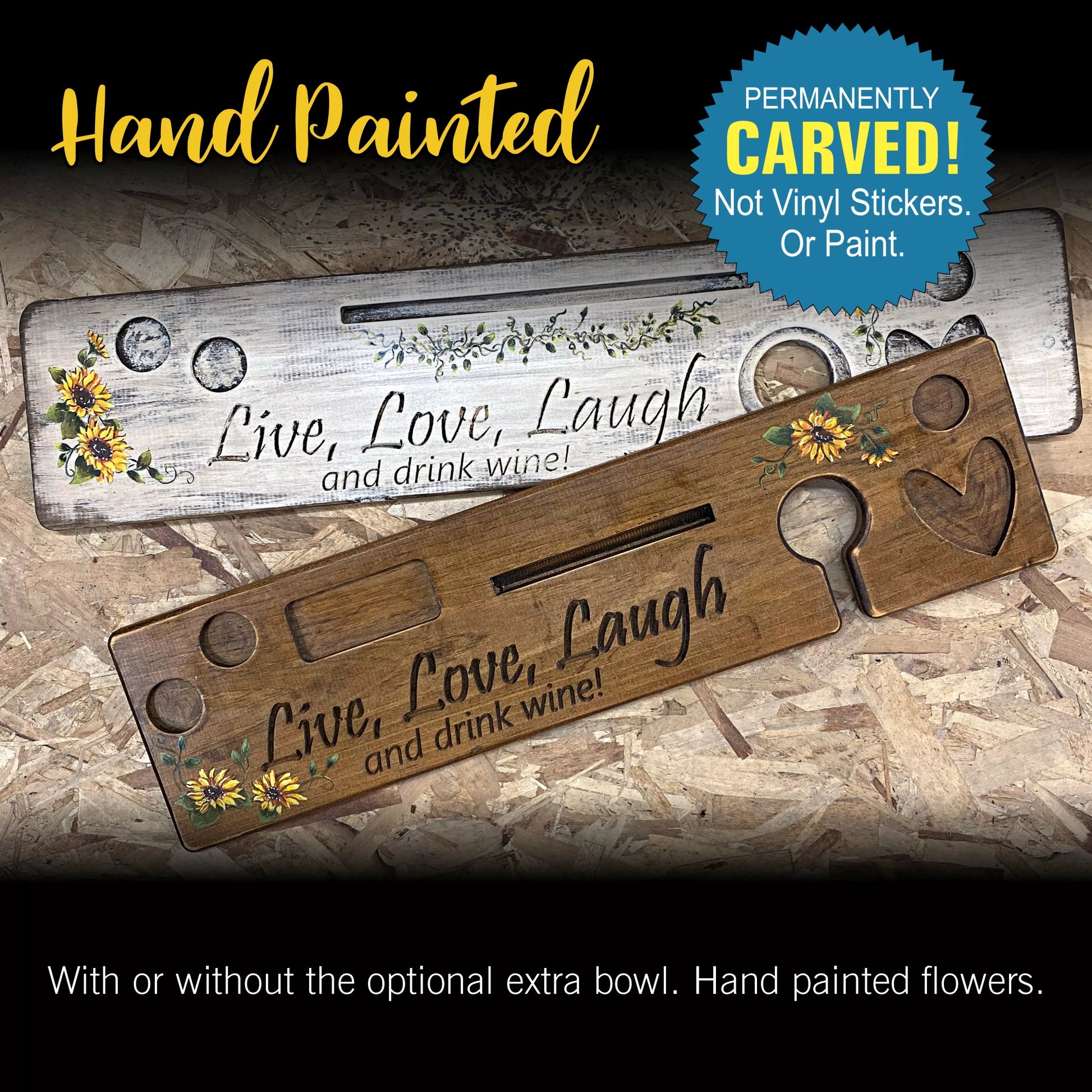 painted bath caddy