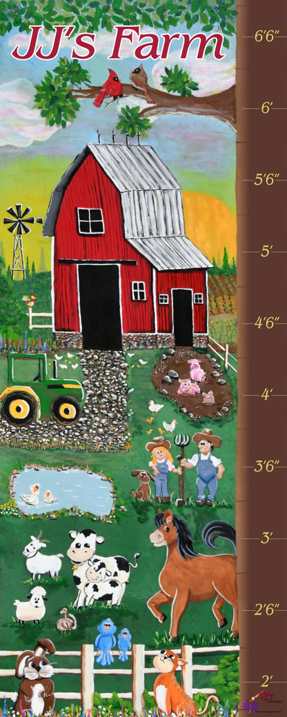 Custom Printed Canvas Growth Charts