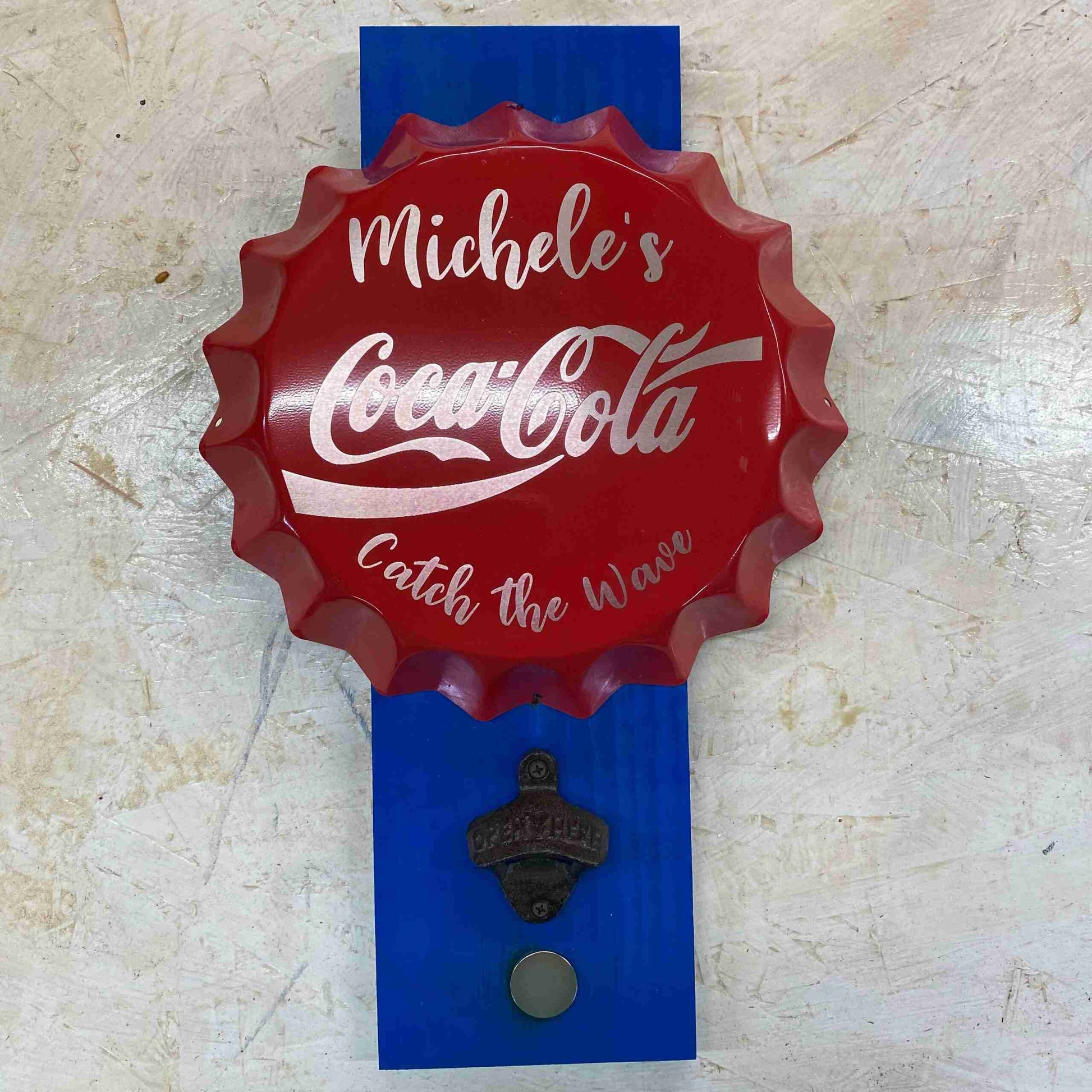 Large Metal Bottle Cap Bottle Opener Sign image 0