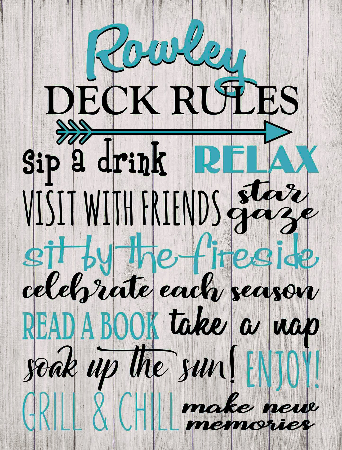 Deck Rules Sign - Weather Resistant - New image 6