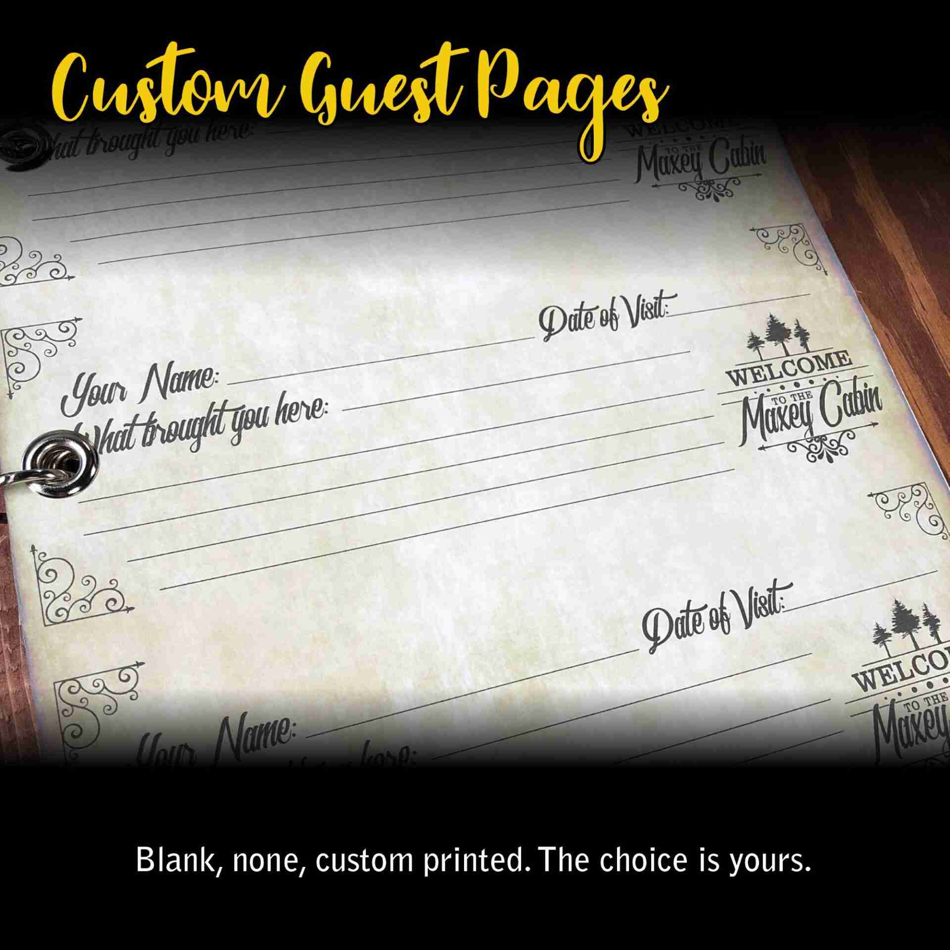ADD-ON pages for Wedding Book or Our Best Guest Book - Blank image
