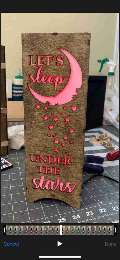 LED Wooden Lamp