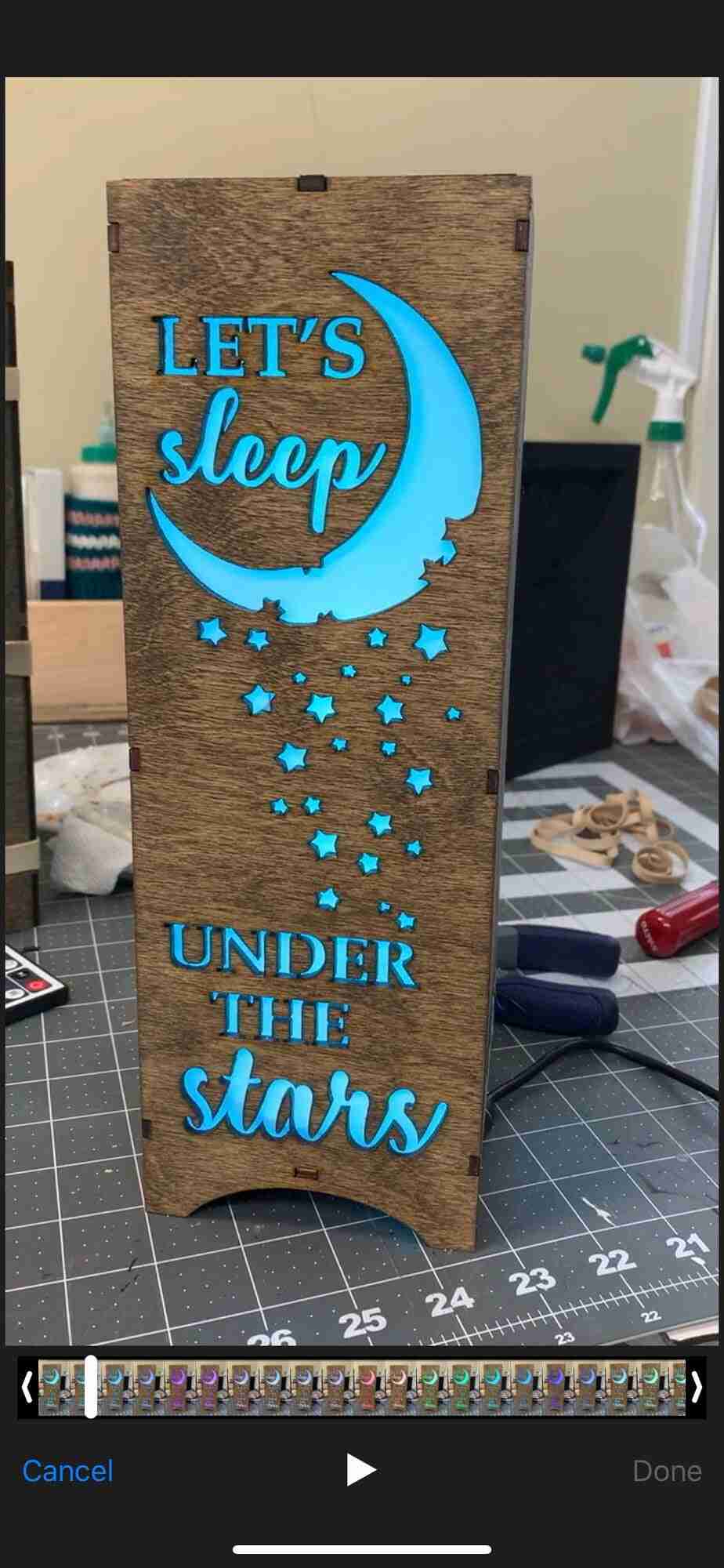 LED Wooden Lamp