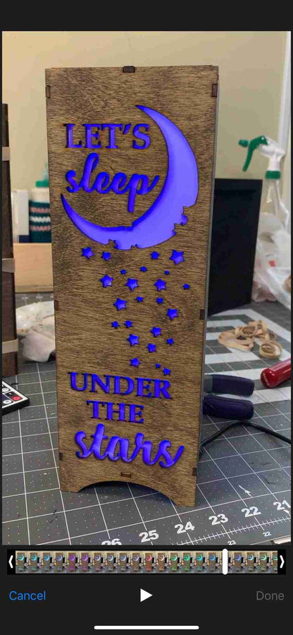 LED Wooden Lamp