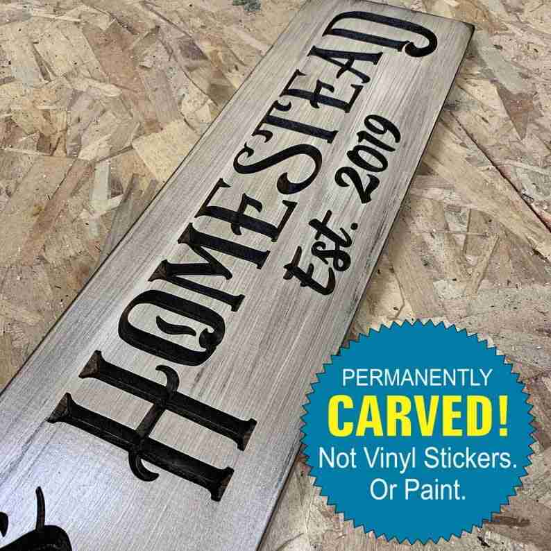 homestead sign